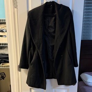 Calvin Klein Classic Black Trench Coat